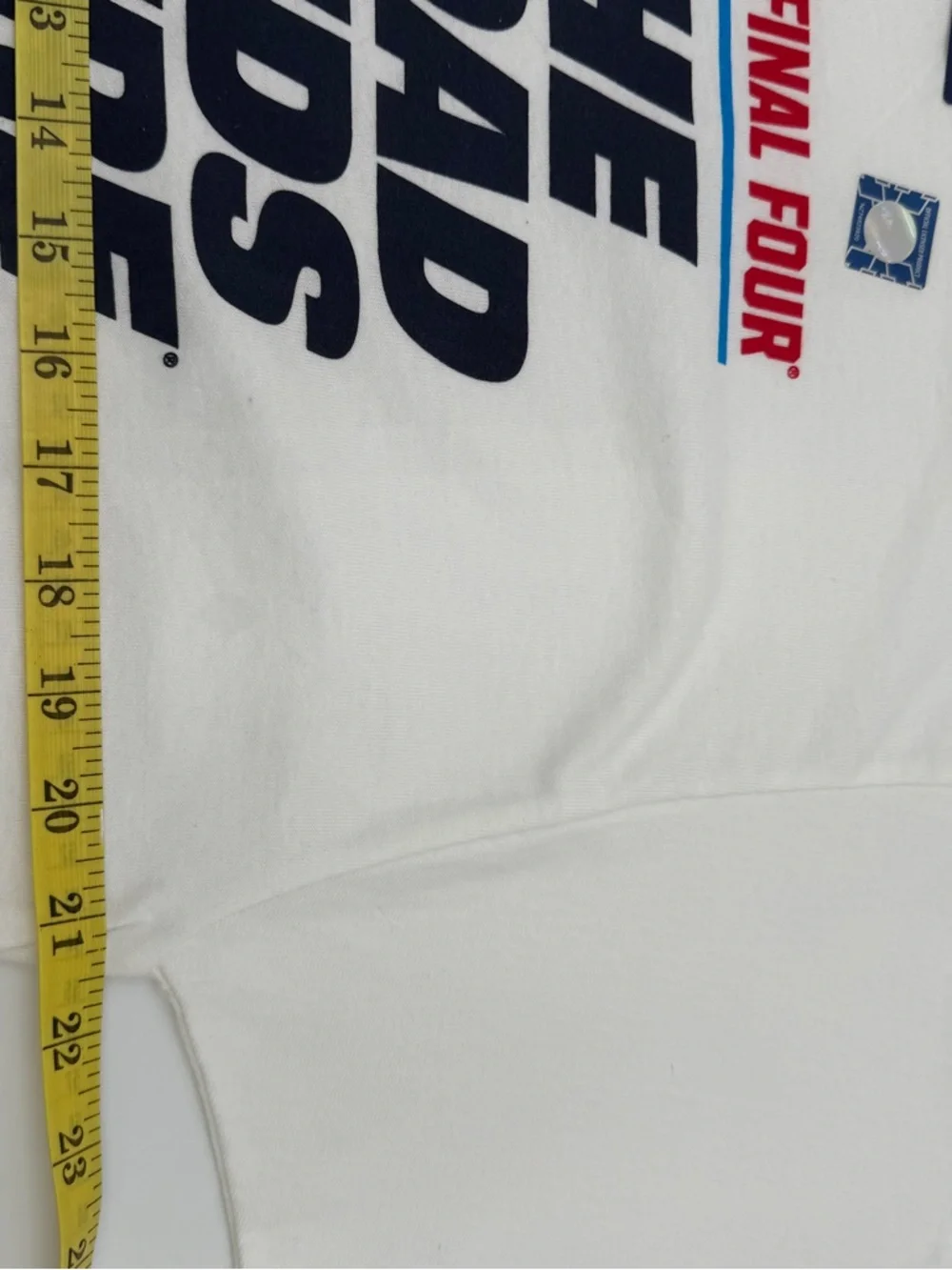 NWT 2026 NCAA Men's Final Four "The Road Ends Here" white t-shirt Sz L - Picture 8 of 9